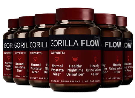 Gorilla Flow 6 bottles — 180-day supply